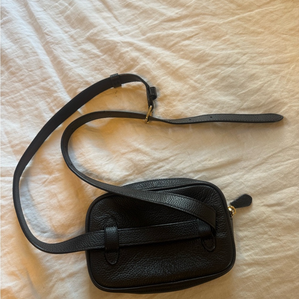 Coach Black Pebbled Leather Zip Belt Bag - Picture 3 of 6